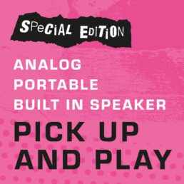 Pink Special Edition Analog, portable, pick and play