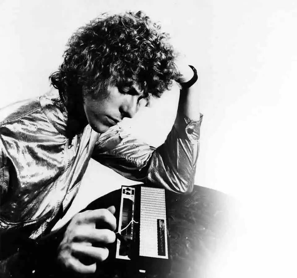 David Bowie playing the Stylophone