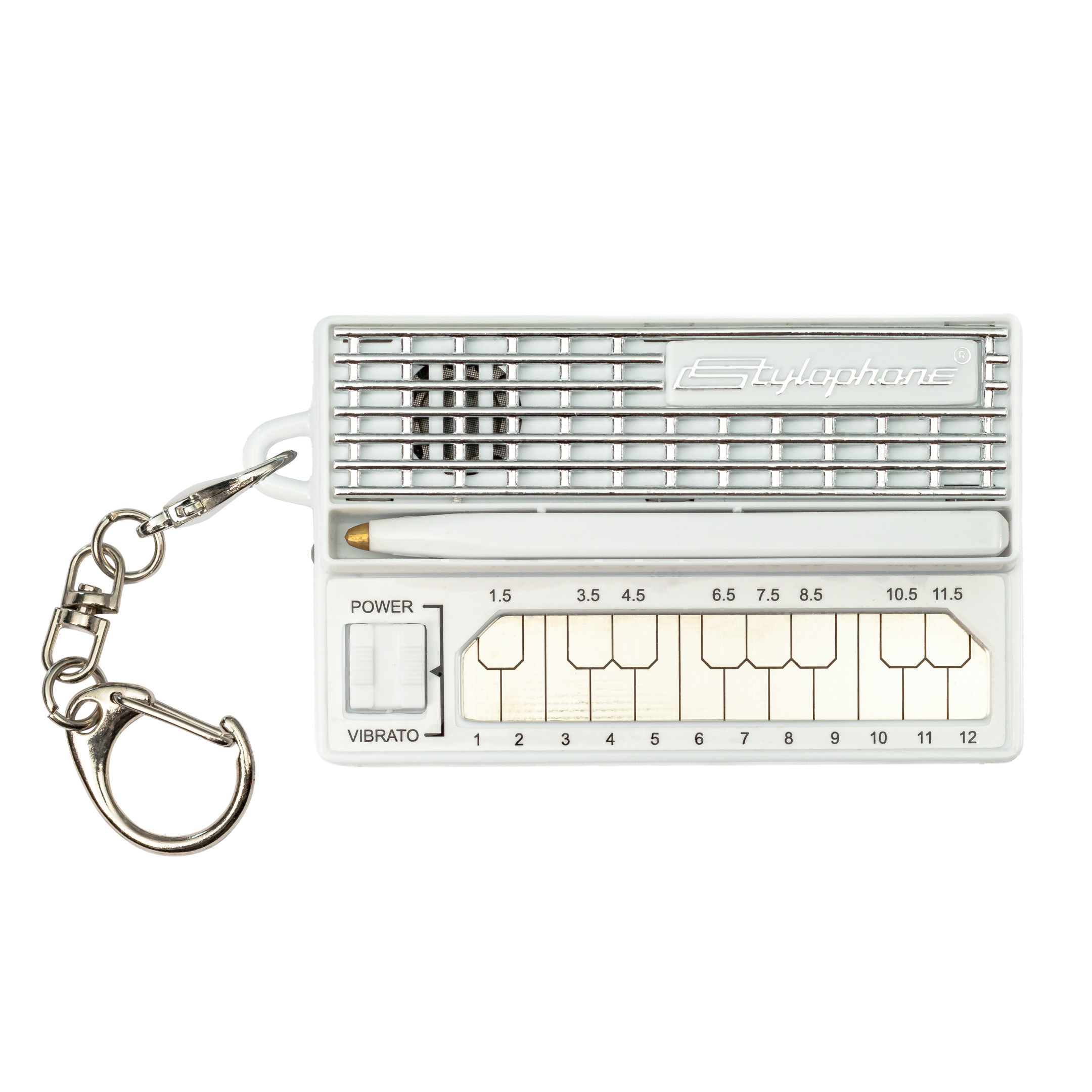 White Stylophone mini front face